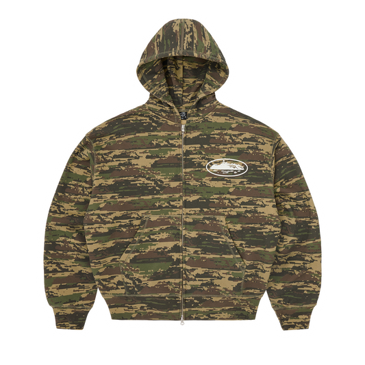 ISLAND PUFF PRINT ZIP HOODIE [DIGI CAMO]