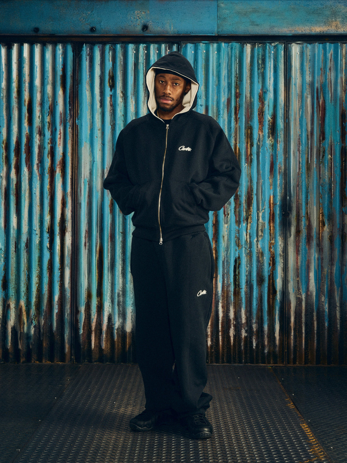 HMP OPEN HEM SWEATPANT [BLACK]