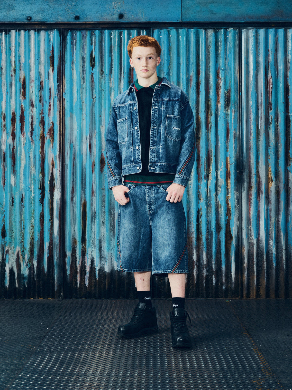 SAVOY DENIM SHORT [CHALK WASH]