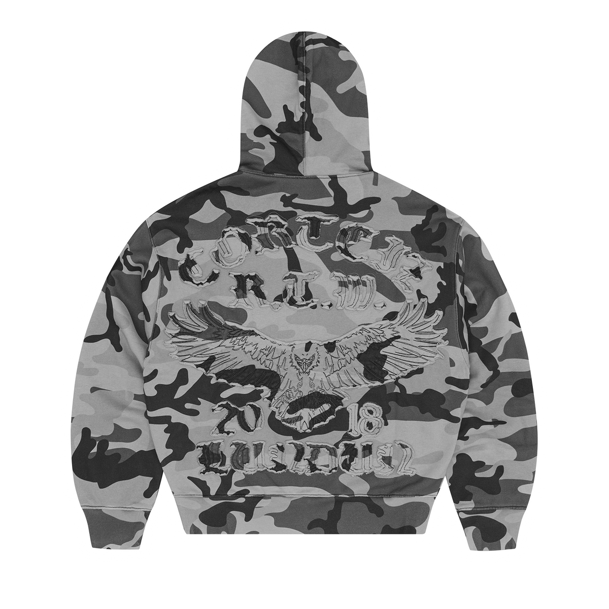 DIPLOMATIC ZIP HOODIE [WASHED CAMO]