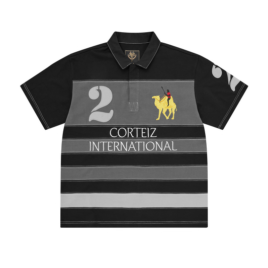DUBAI POLO SHIRT [BLACK / GREY]