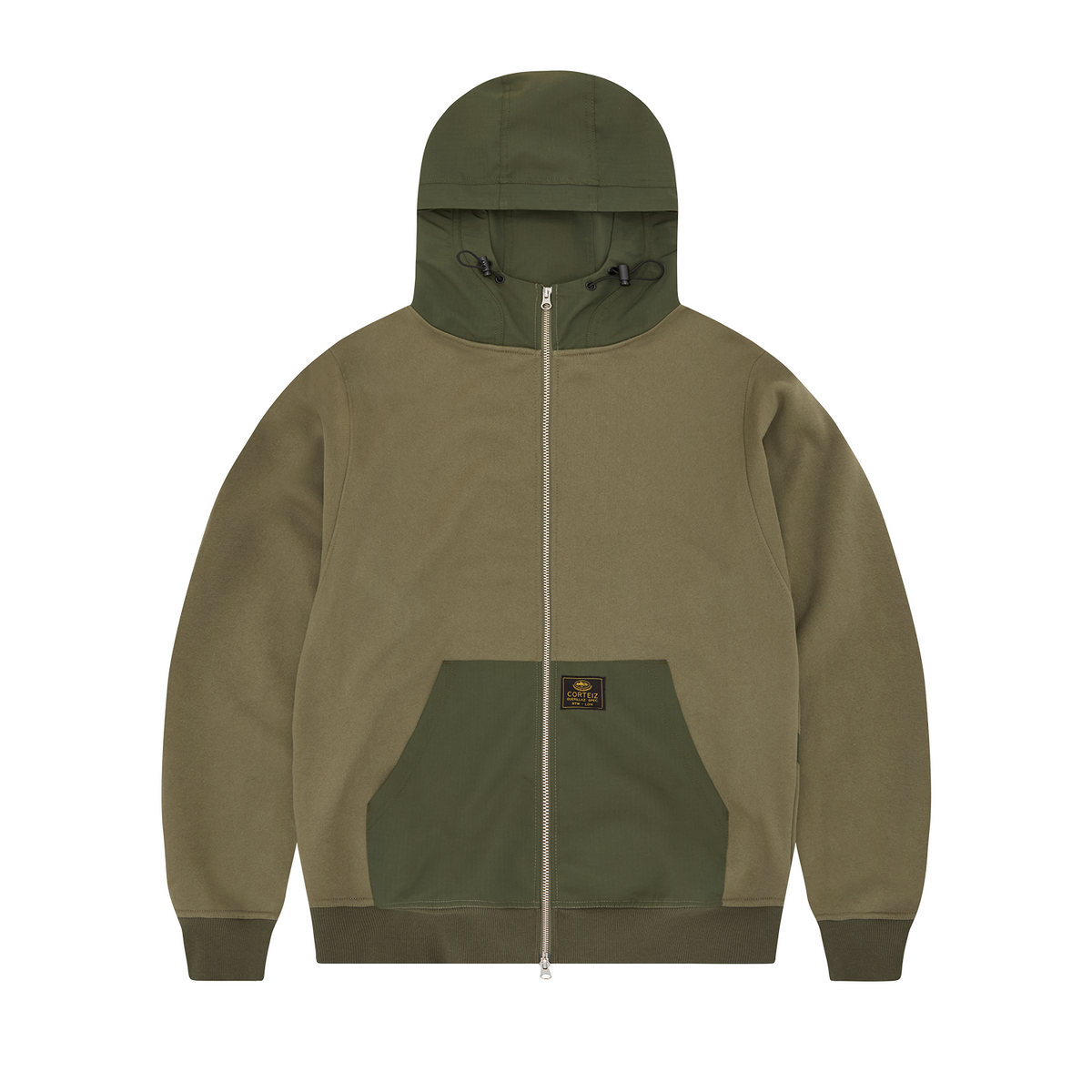 GUERILLAZ RIPSTOP ZIP HOODIE [OLIVE]