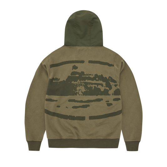 GUERILLAZ RIPSTOP ZIP HOODIE [OLIVE]