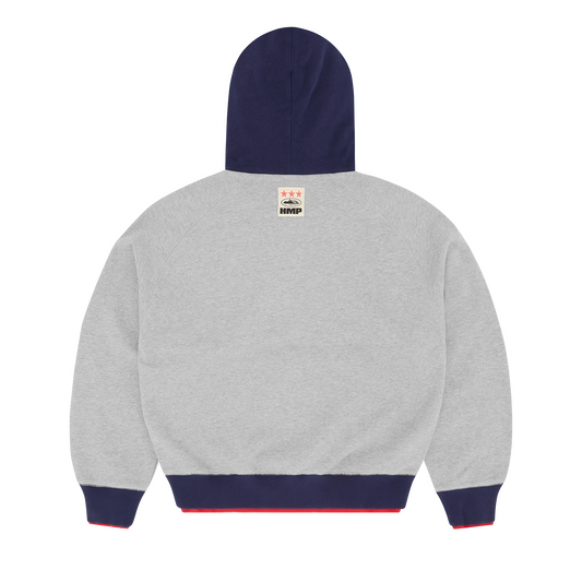 HMP DOUBLE UP HOODIE [HEATHER GREY]