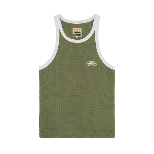 WOMENS CLASSIC TANK TOP [OLIVE/WHITE]