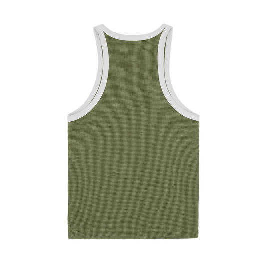 WOMENS CLASSIC TANK TOP [OLIVE/WHITE]