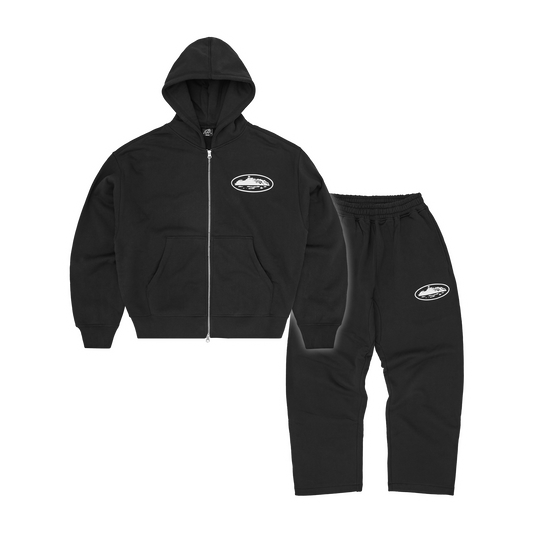 ISLAND PUFF PRINT TRACKSUIT [BLACK]