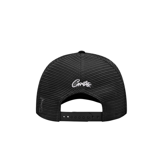 ISLAND PUFF PRINT TRUCKER HAT [BLACK]
