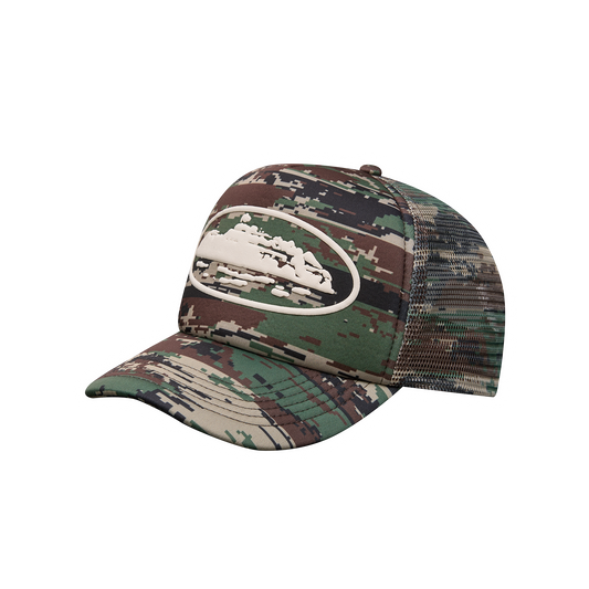 ISLAND PUFF PRINT TRUCKER HAT [DIGI CAMO]