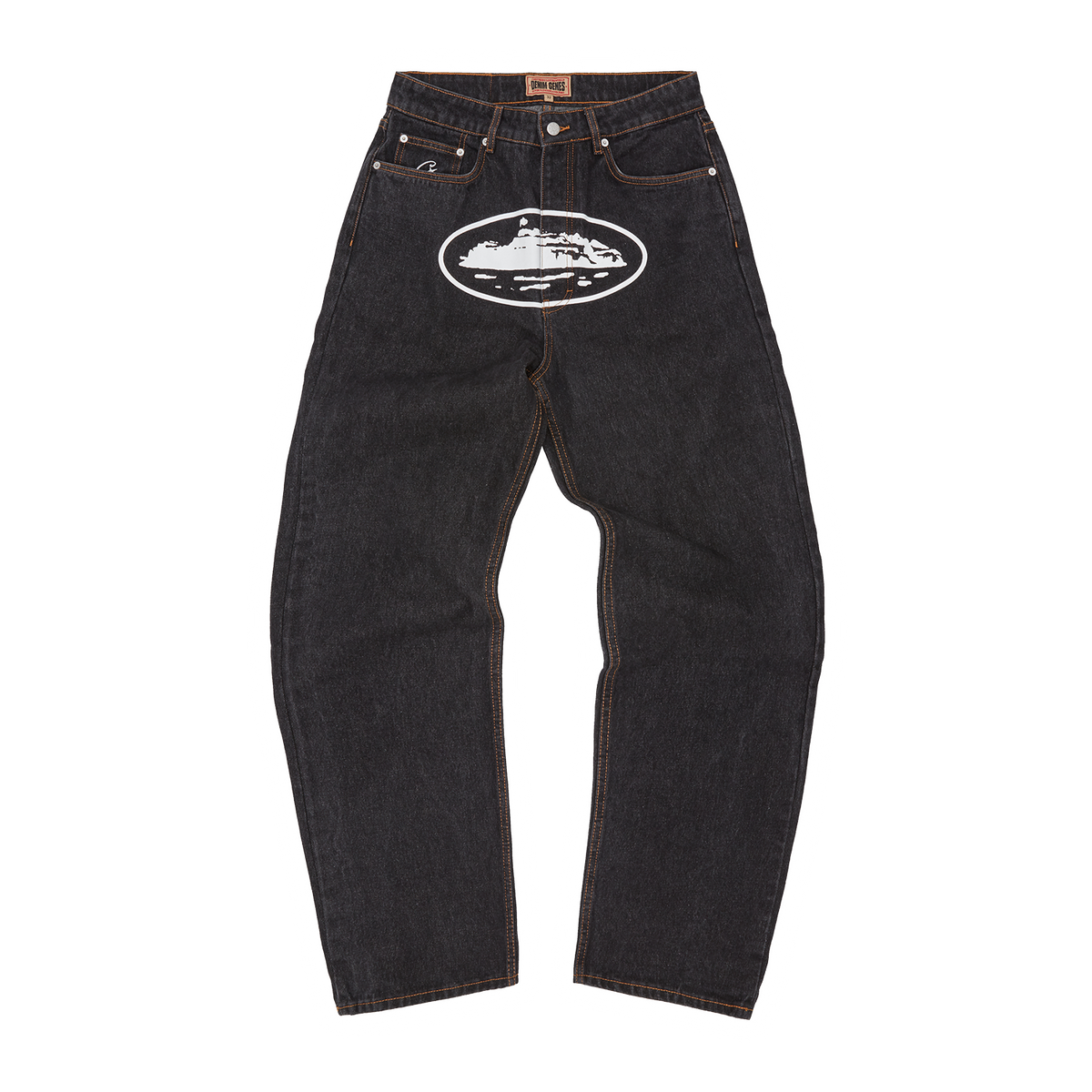 ISLAND BAGGY JEANS [WASHED BLACK]