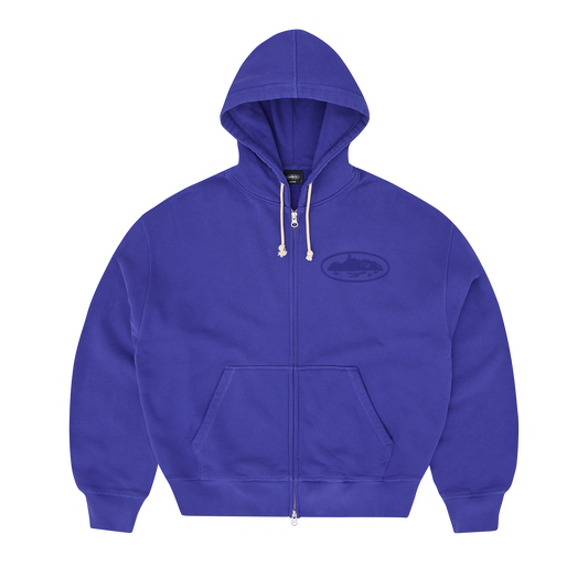 ISLAND KNOCKOUT ZIP HOODIE [INDIGO BLUE]
