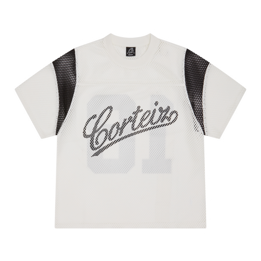 OPEN MESH PANEL JERSEY [CREAM]