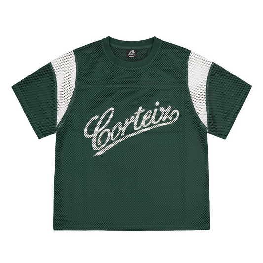 OPEN MESH PANEL JERSEY [FOREST GREEN]