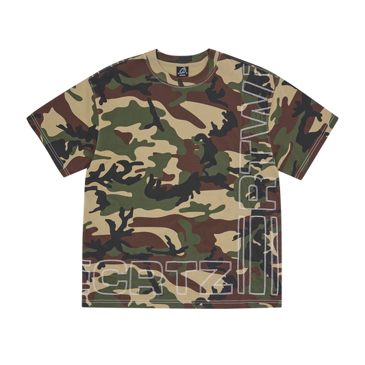 OUTLINE HEAVYWEIGHT TEE [WOODLAND CAMO]