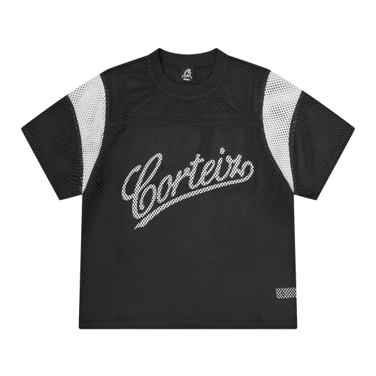 OPEN MESH PANEL JERSEY [BLACK]