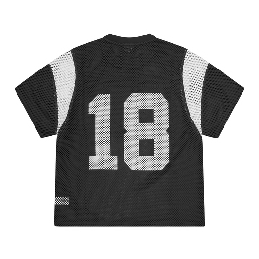 OPEN MESH PANEL JERSEY [BLACK]
