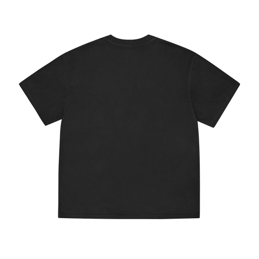 PIRATE RADIO HEAVYWEIGHT TEE [BLACK]