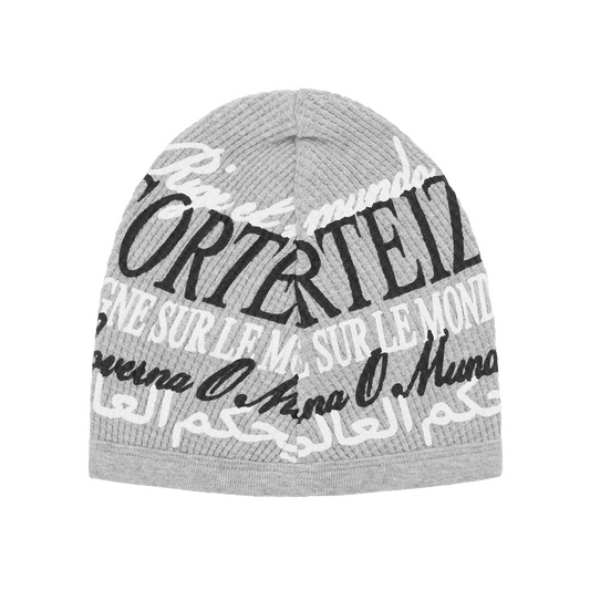 WORLDWIDE WAFFLE BEANIE [HEATHER GREY]