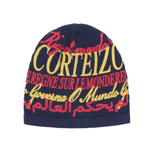 WORLDWIDE WAFFLE BEANIE [NAVY]