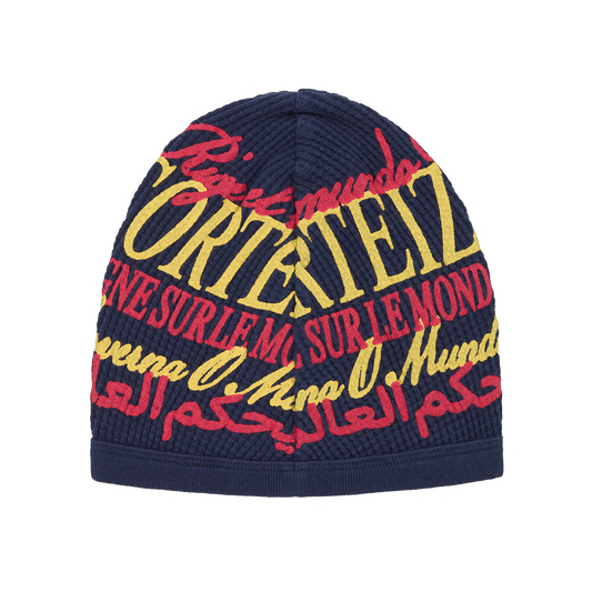 WORLDWIDE WAFFLE BEANIE [NAVY]