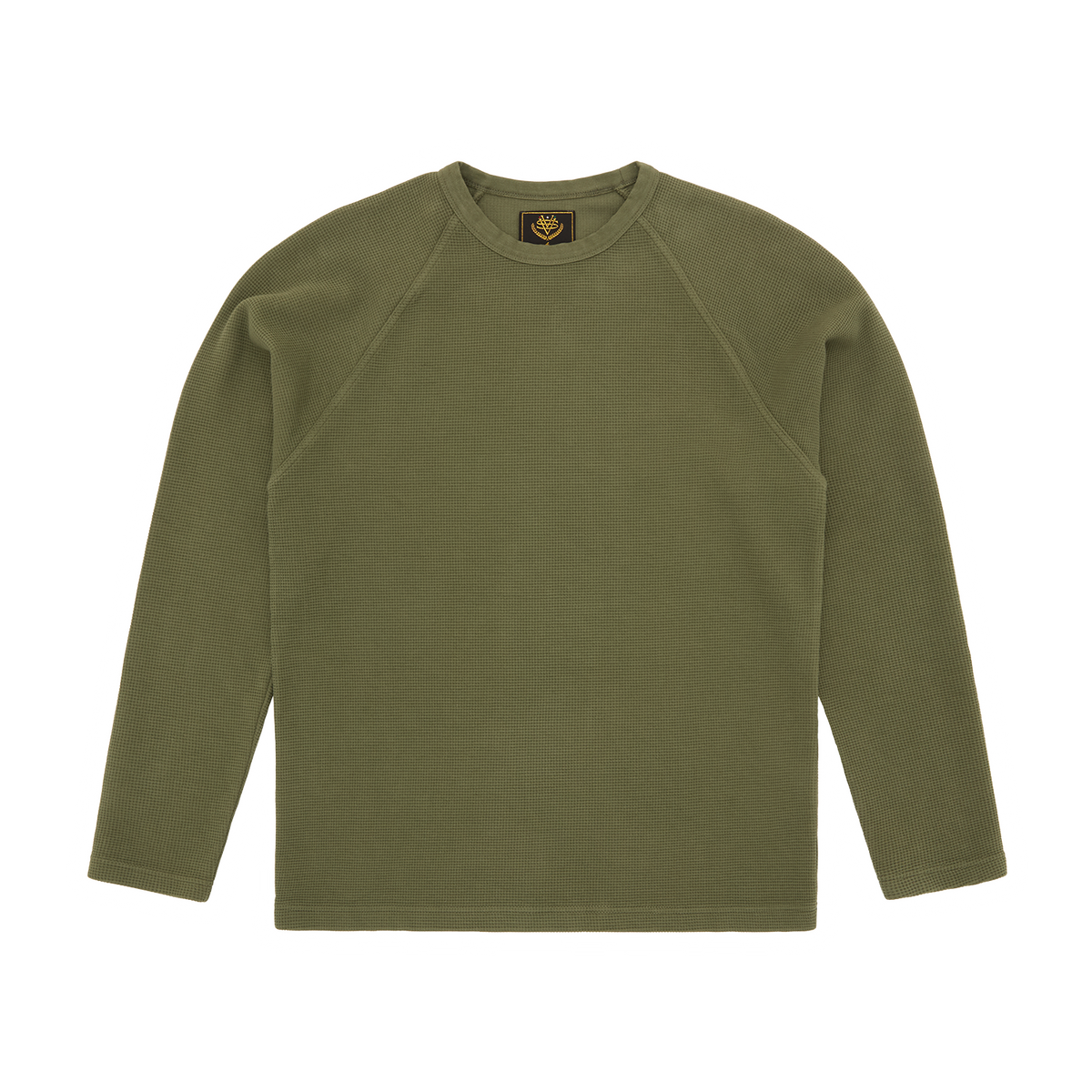 STAR RAGLAN WAFFLE THERMAL [OLIVE]