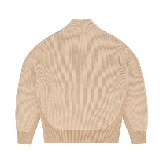 VVS RIB KNIT ZIP UP [NATURAL]